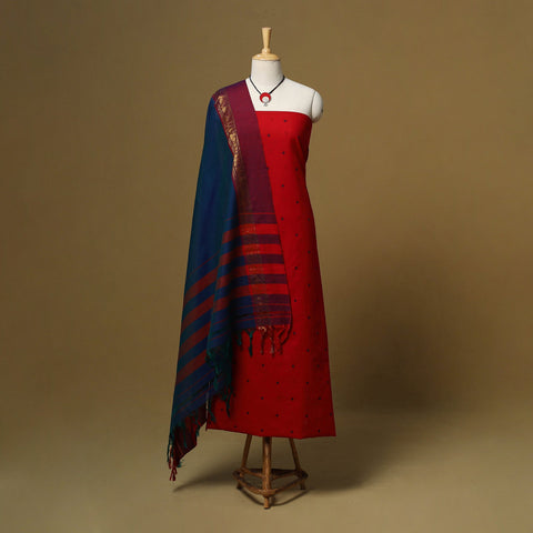 Jacquard cotton 2pc unstitched dress material