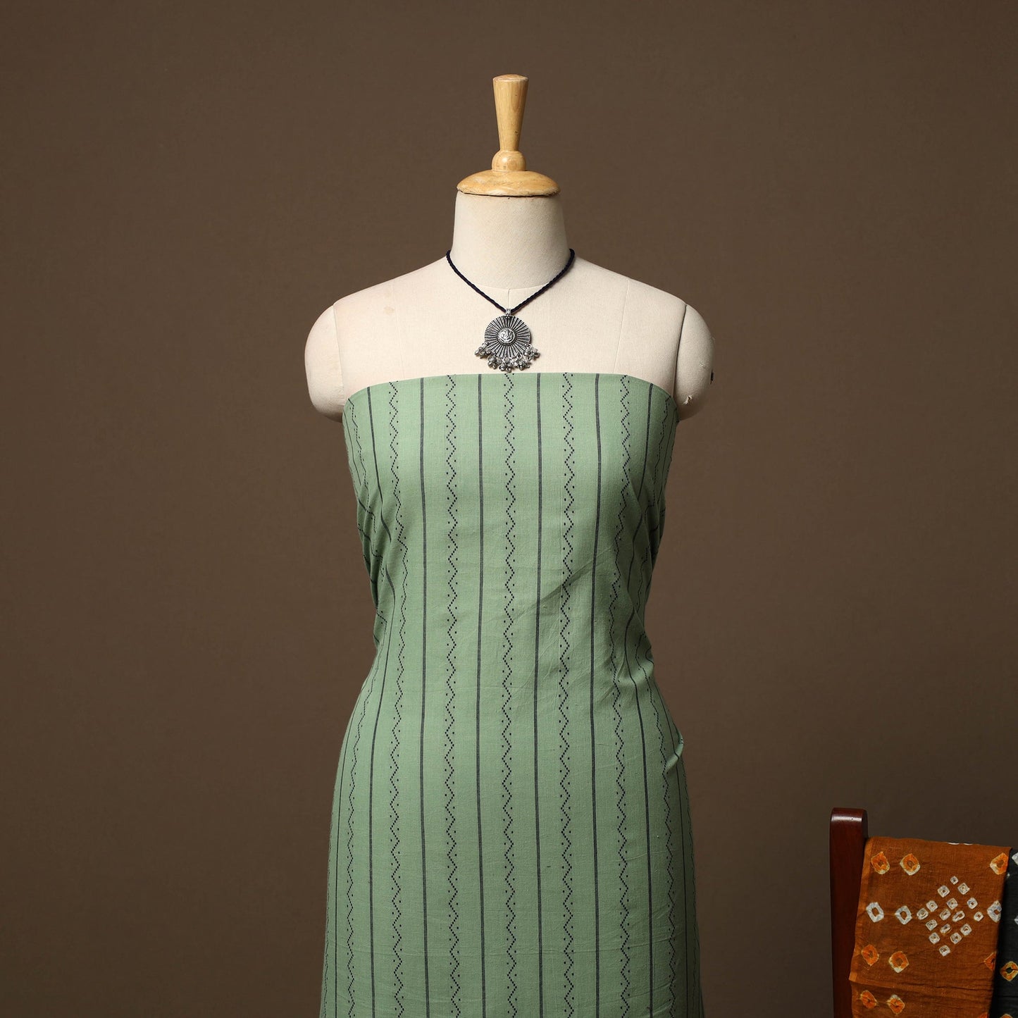 Jacquard cotton 2pc unstitched dress material