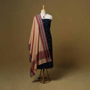 Jacquard cotton 2pc unstitched dress material