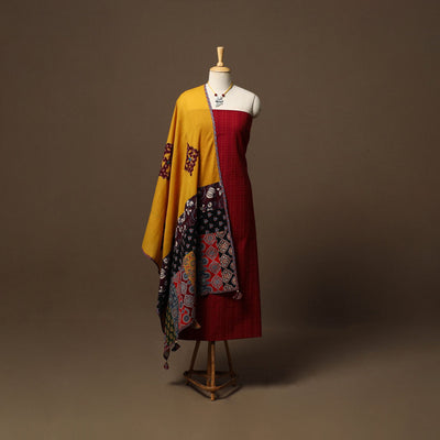 Jacquard cotton 2pc unstitched dress material