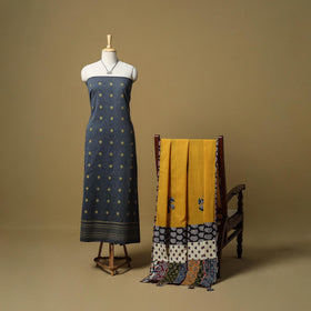 Jacquard cotton 2pc unstitched dress material