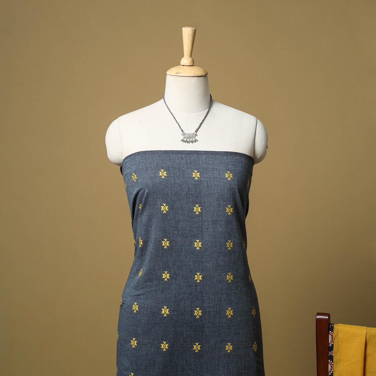 Jacquard cotton 2pc unstitched dress material
