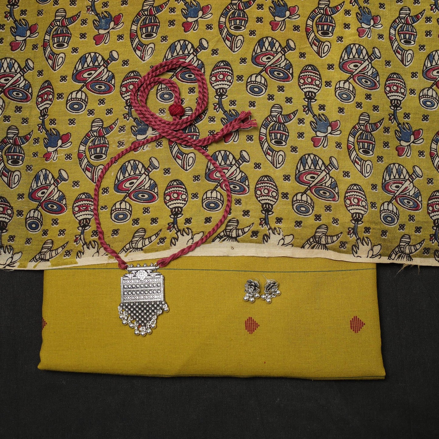 Jacquard cotton 2pc unstitched dress material