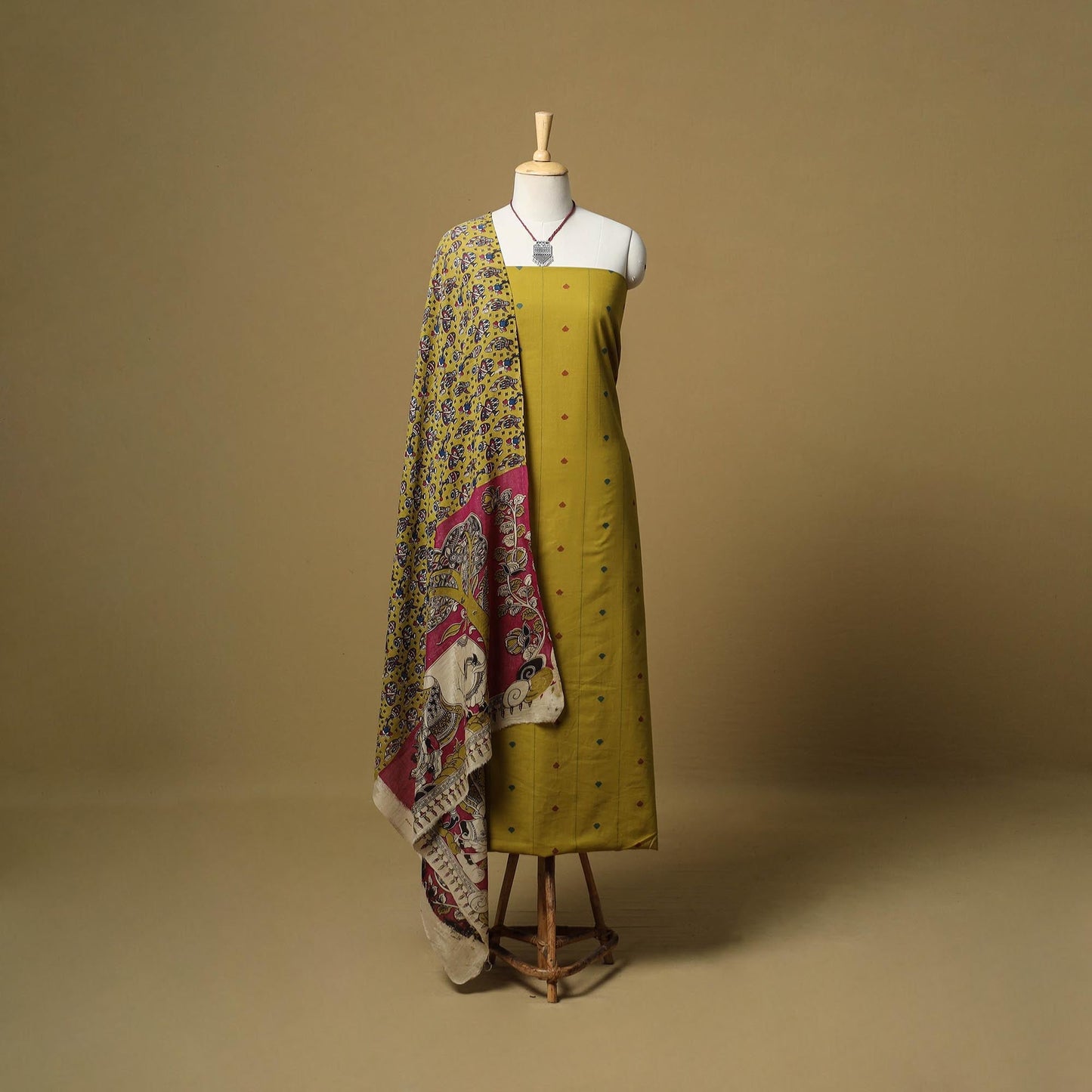 Jacquard cotton 2pc unstitched dress material