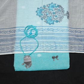 Jacquard cotton 2pc unstitched dress material