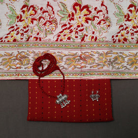 Jacquard cotton 2pc unstitched dress material