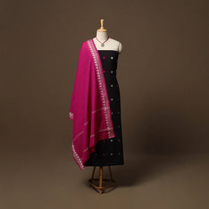 Jacquard cotton 2pc unstitched dress material