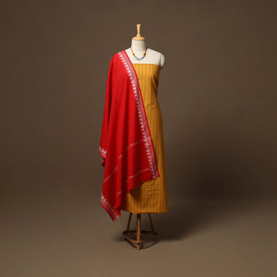 Jacquard cotton 2pc unstitched dress material