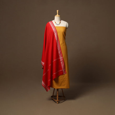 Jacquard cotton 2pc unstitched dress material