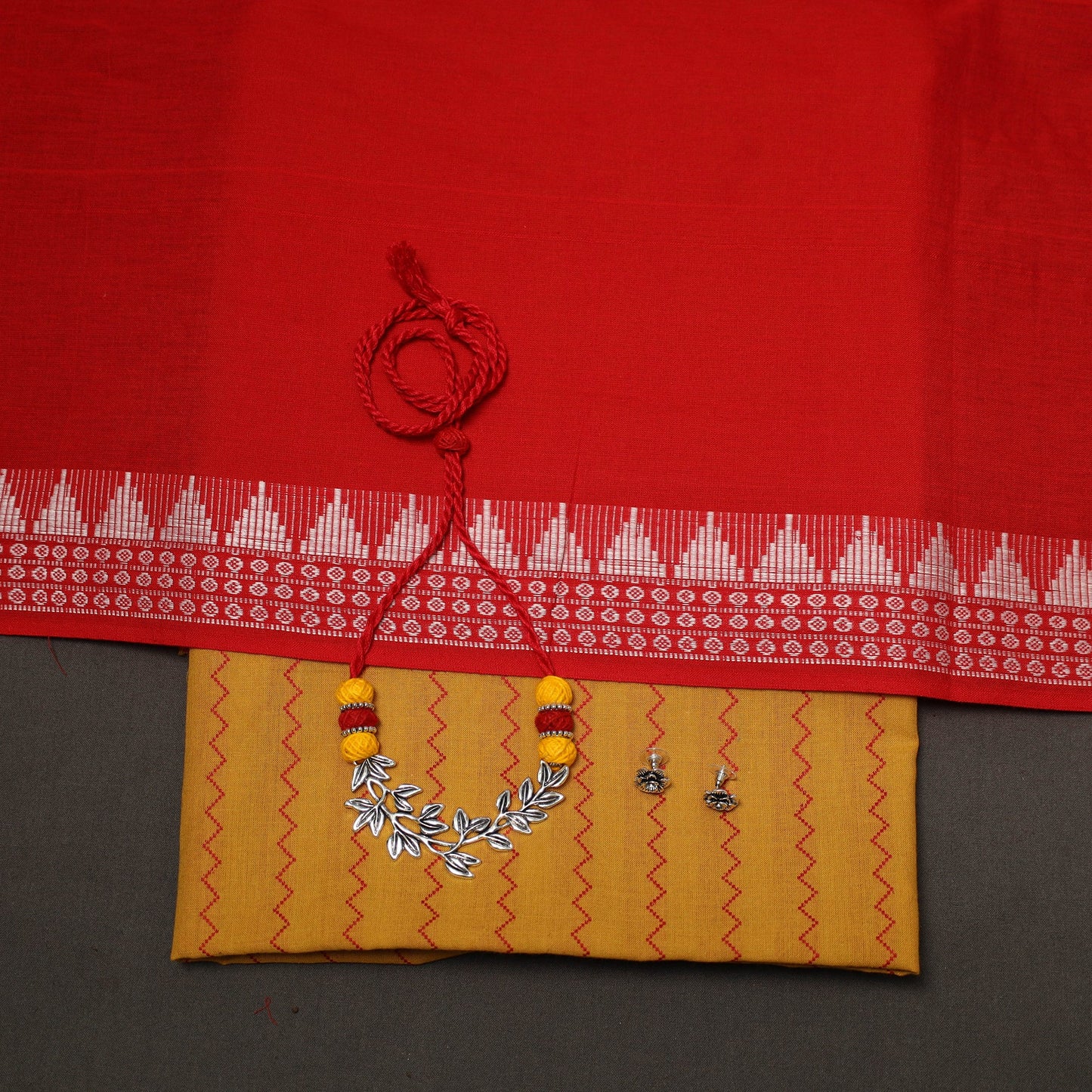 Jacquard cotton 2pc unstitched dress material