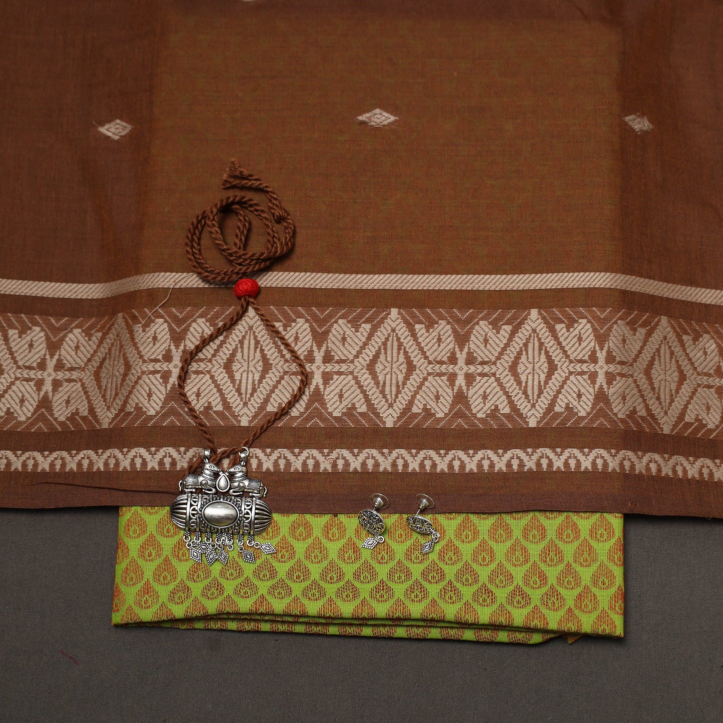 Jacquard cotton 2pc unstitched dress material