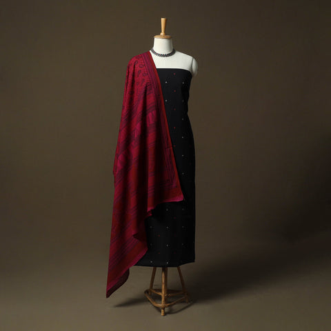 Jacquard cotton 2pc unstitched dress material kurta set 59