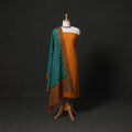Jacquard cotton 2pc unstitched dress material kurta set