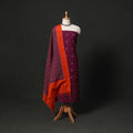 Jacquard cotton 2pc unstitched dress material kurta set