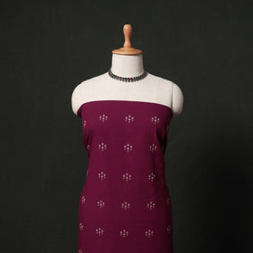 Jacquard cotton 2pc unstitched dress material kurta set
