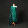 Jacquard cotton 2pc unstitched dress material kurta set