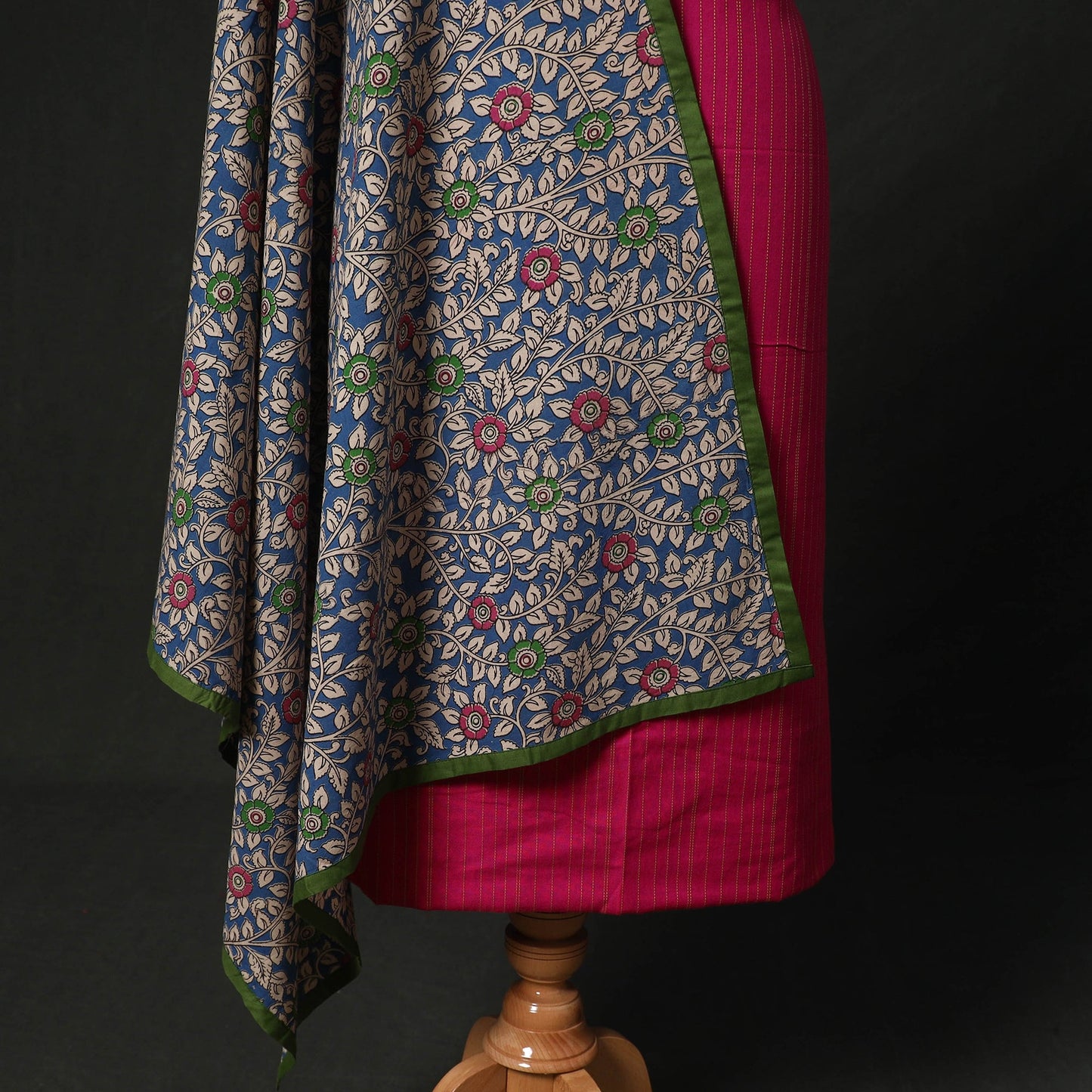 Jacquard cotton 2pc unstitched dress material kurta set