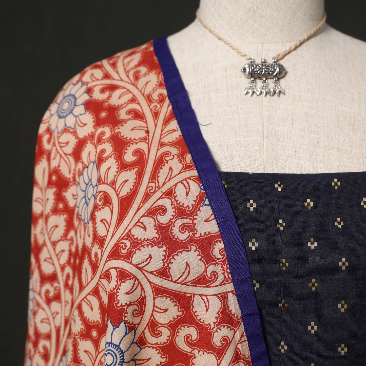 Jacquard cotton 2pc unstitched dress material kurta set