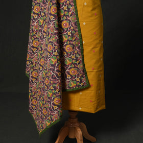 Jacquard cotton 2pc unstitched dress material kurta set