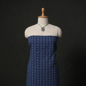 Jacquard cotton 2pc unstitched dress material kurta set
