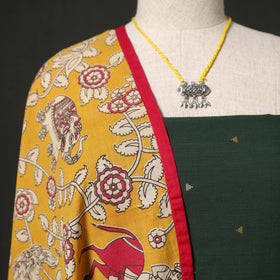 Jacquard cotton 2pc unstitched dress material kurta set