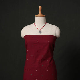 Jacquard cotton 2pc unstitched dress material kurta set
