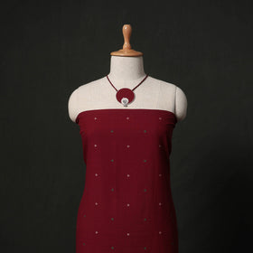 Jacquard cotton 2pc unstitched dress material kurta set