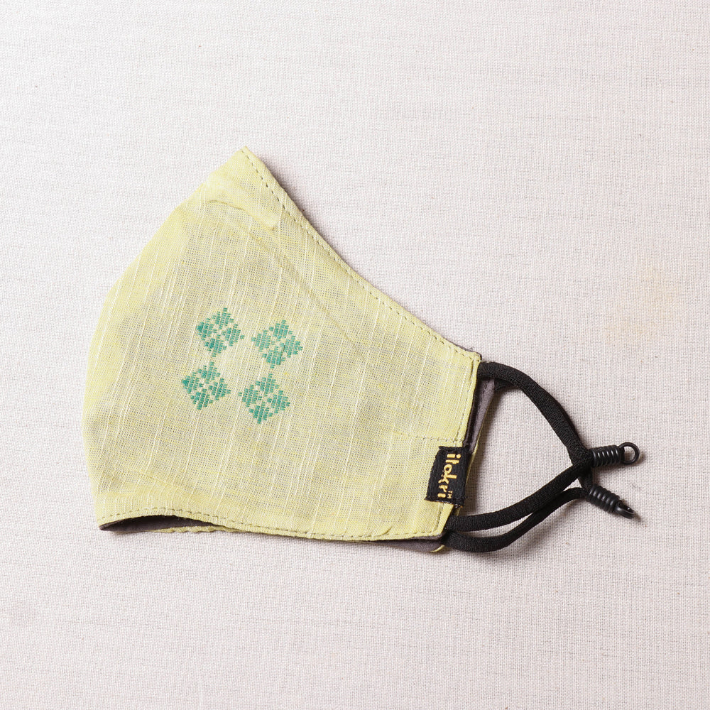  Herb Pocket Jacquard Cotton 3 Layer Snug Fit Face Cover 