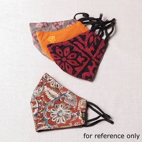  Herb Pocket Jacquard Cotton 3 Layer Snug Fit Face Cover 