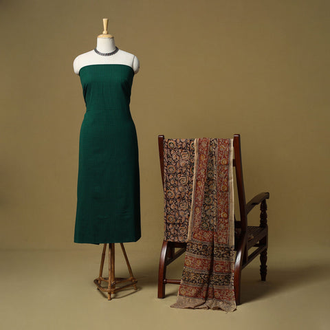 Jacquard cotton 3pc unstitched dress material 155