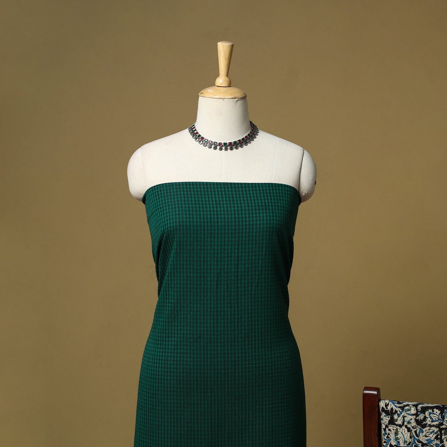 Jacquard cotton 3pc unstitched dress material 164