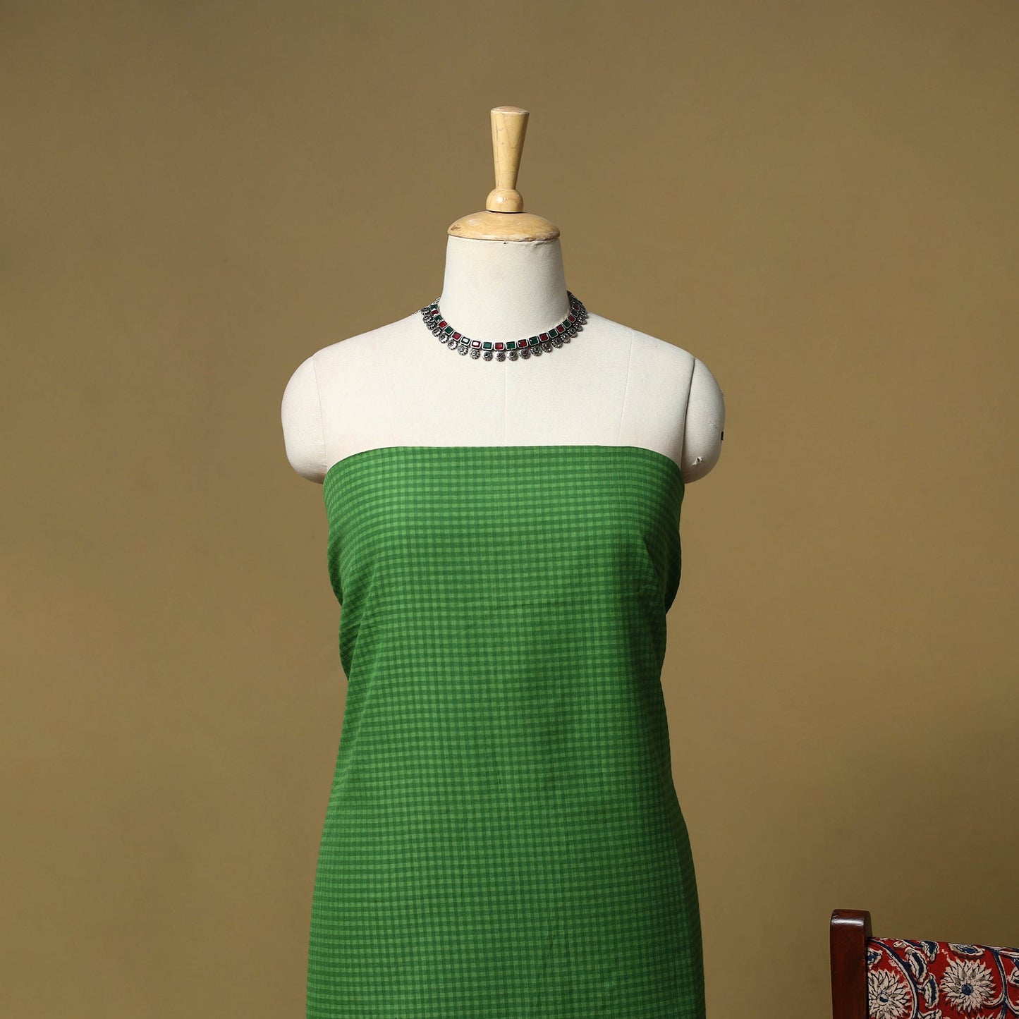 Jacquard cotton 3pc unstitched dress material 165