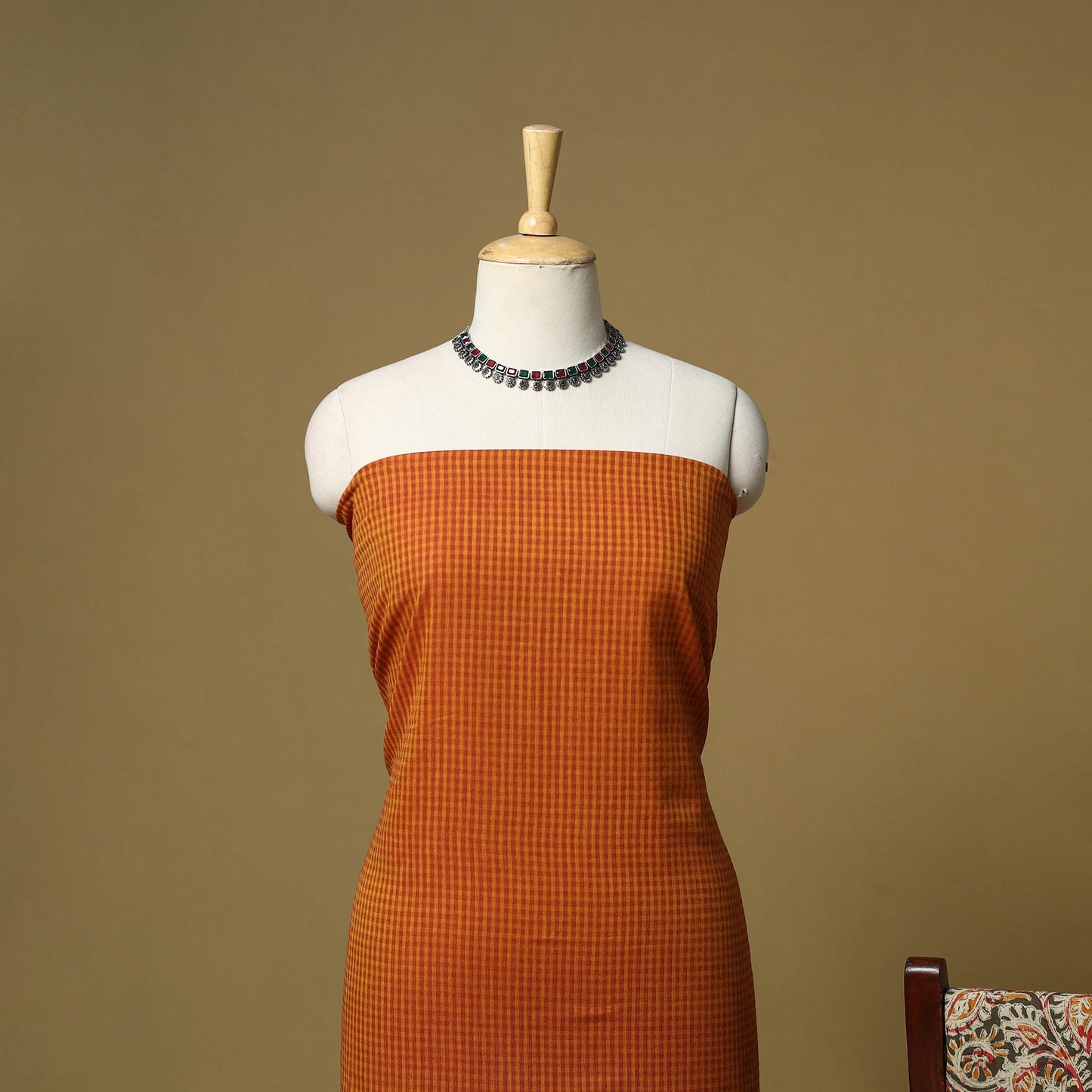 Jacquard cotton 3pc unstitched dress material 167