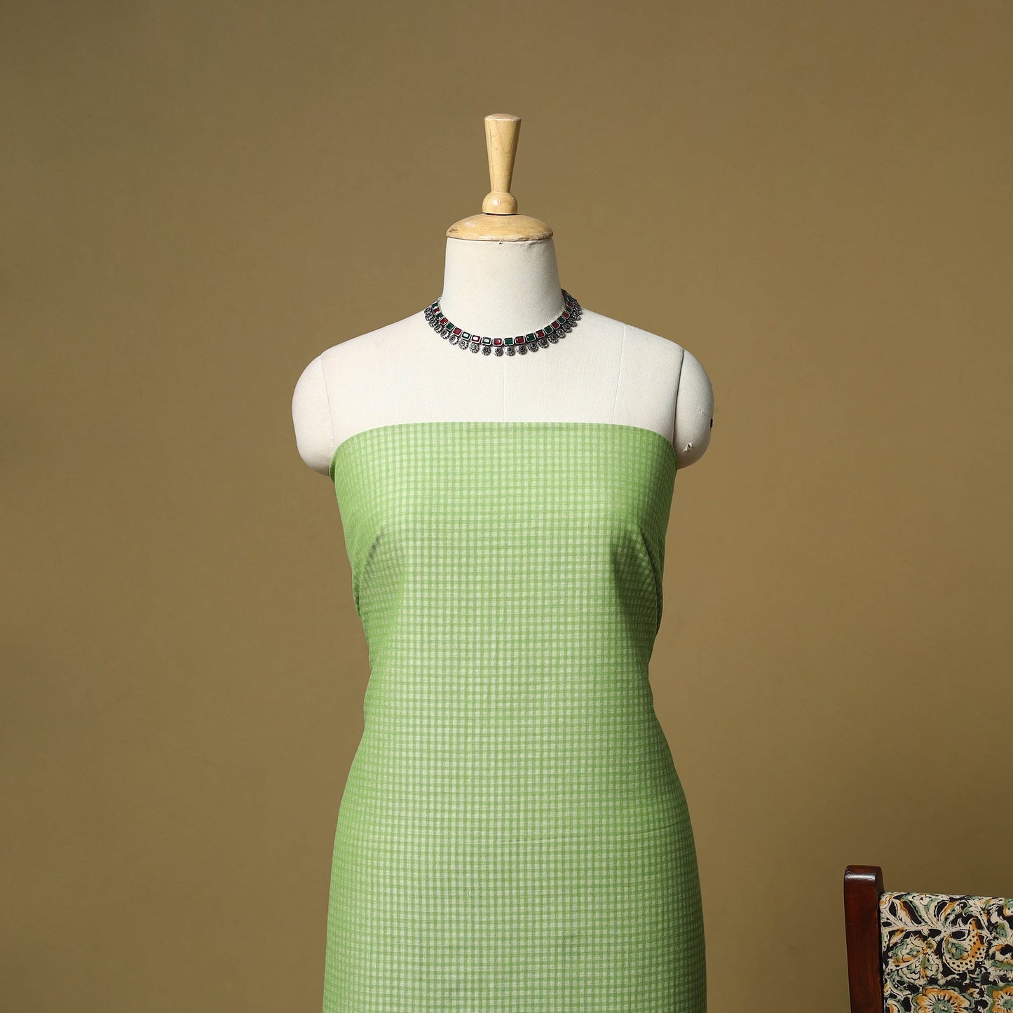 Jacquard cotton 3pc unstitched dress material 169