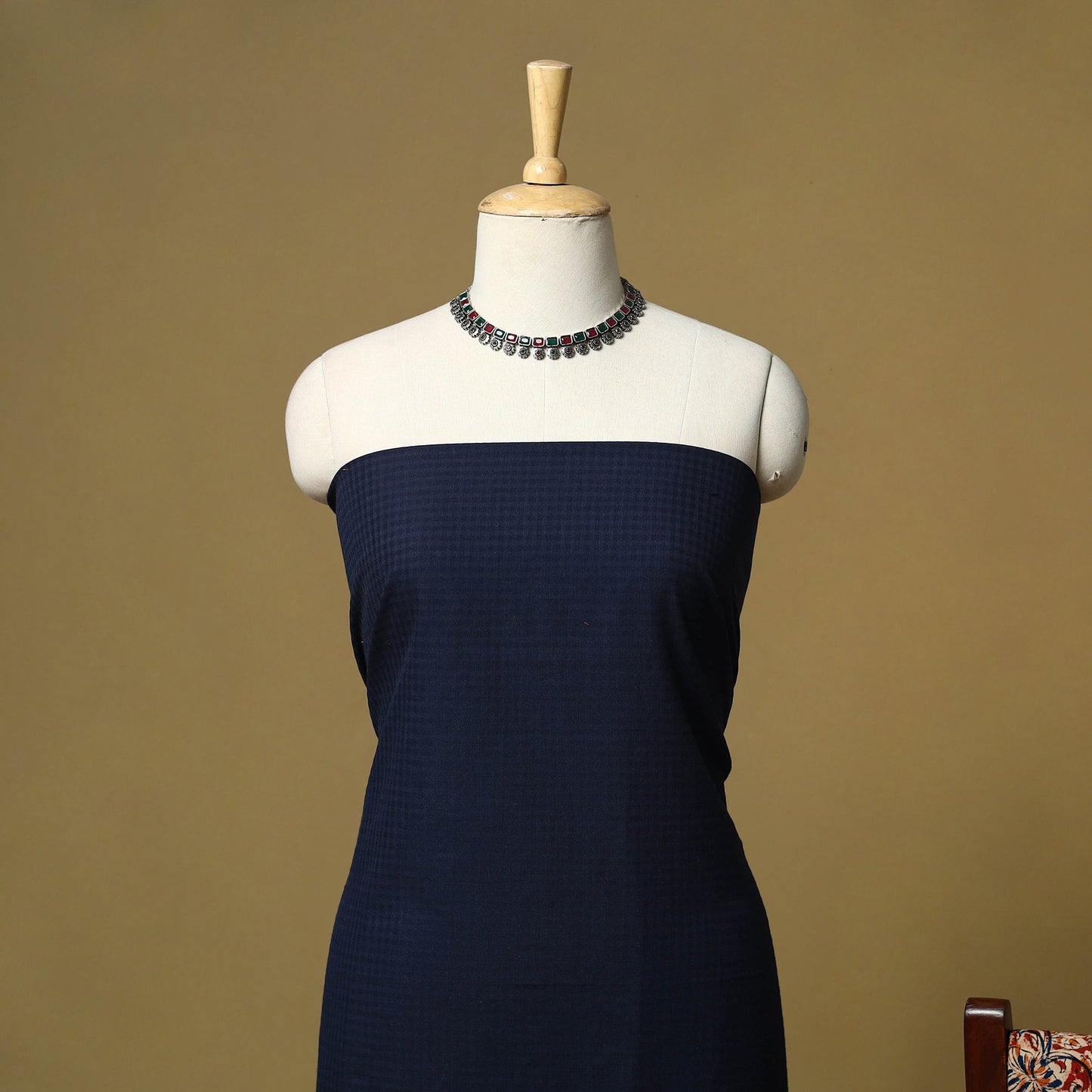 Jacquard cotton 3pc unstitched dress material 171