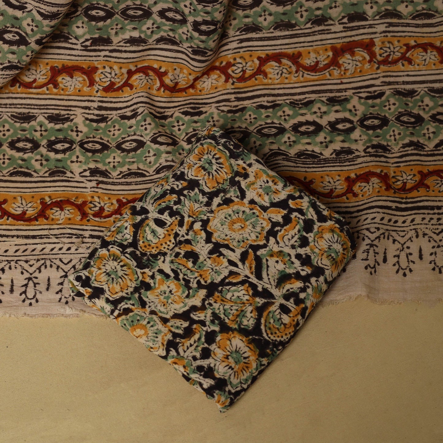 Jacquard cotton 3pc unstitched dress material 173