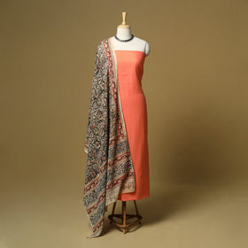 Jacquard cotton 3pc unstitched dress material 174