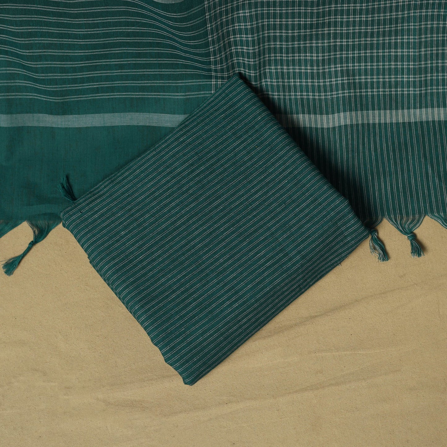 Jacquard cotton 3pc unstitched dress material 50