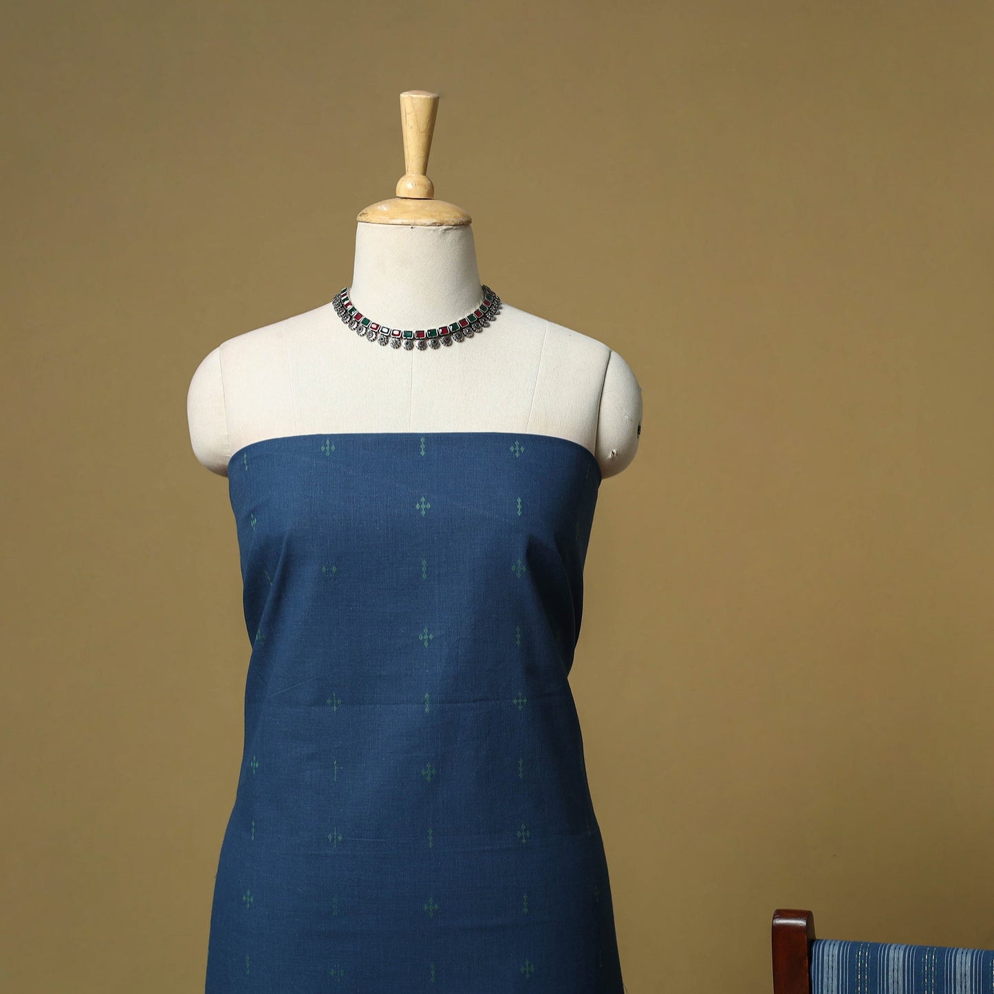 Jacquard cotton 3pc unstitched dress material 56