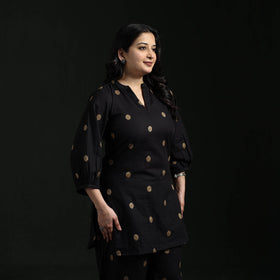 Jacquard cotton co-ord set for women 07 - handcrafted