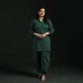 Jacquard cotton co-ord set for women 08 - handcrafted