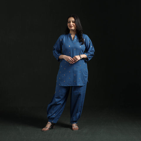 Jacquard cotton co-ord set for women 10 - handcrafted