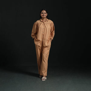 Jacquard cotton co-ord set for women 11 - handcrafted