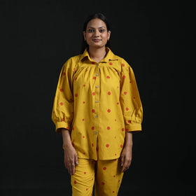 Jacquard cotton co-ord set for women 12 - handcrafted