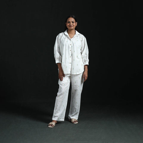 Jacquard cotton co-ord set for women 13 - handcrafted