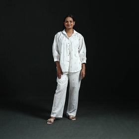 Jacquard cotton co-ord set for women 13 - handcrafted