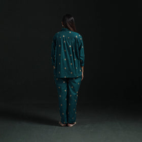 Jacquard cotton co-ord set for women 14 - handcrafted