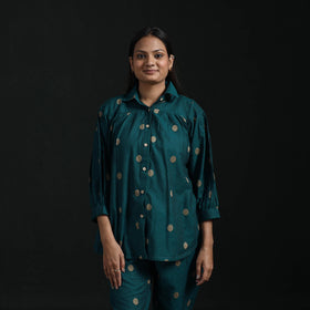 Jacquard cotton co-ord set for women 14 - handcrafted
