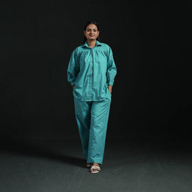 Jacquard cotton co-ord set for women 15 - handcrafted