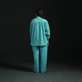 Jacquard cotton co-ord set for women 15 - handcrafted